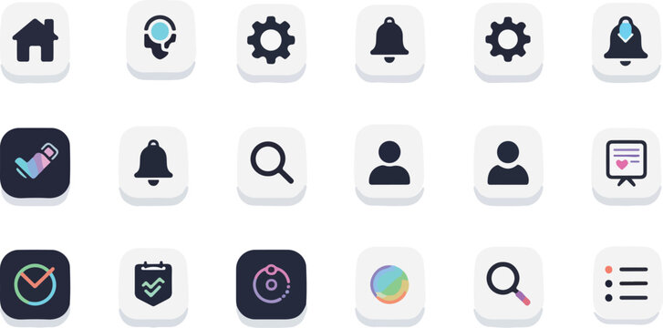 Mobile GUI icons