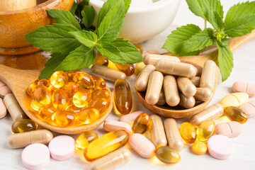 Fish oil vitamin with EPA and DHA,Alternative medicine herbal organic capsule with vitamin E omega...