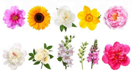 collage of flowers