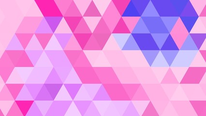 Pink Triangle Mosaic: A vibrant composition of pink triangles, merging seamlessly into a dynamic mosaic that ignites the imagination with its multifaceted geometry and kaleidoscopic arrangement.
