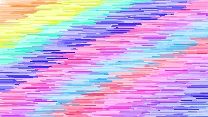Colorful Abstract Lines: A vibrant digital illustration of a mesmerizing pattern of horizontal lines, each with a unique color, blending to create an abstract artwork.