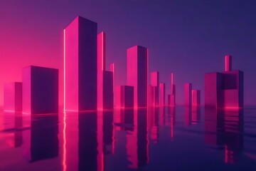 Fototapeta premium abstract city skyline
