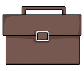 Briefcase isolated on transparent background