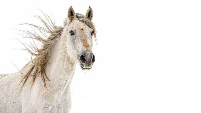 horse looking at camera isolated on transparent background	 - Powered by Adobe