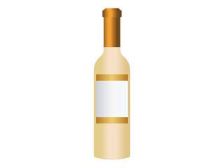 Unopened White Wine Bottle