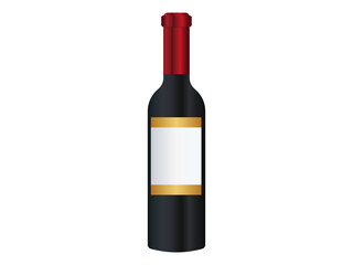 Unopened Red Wine Bottle
