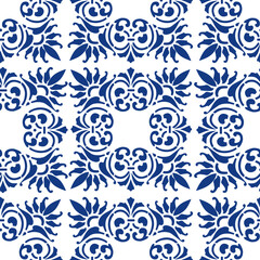 An elegant seamless vector damask pattern with vintage floral ornament. Suitable for textiles, wallpaper, wrapping paper, and luxurious decorative design.
