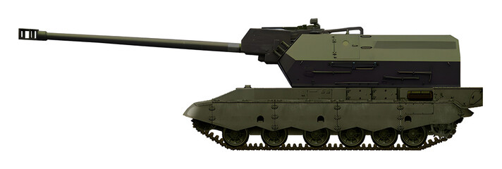 Dana-M2E SPH (The concept of modernization of the DANA-M2 self-propelled gun, with a new turret and 155mm gun) © Tikros