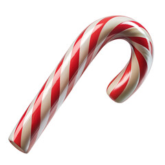 Festive peppermint candy cane holiday season christmas treat design on transparent background.