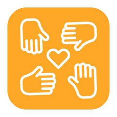 Obraz premium Kindness Icon