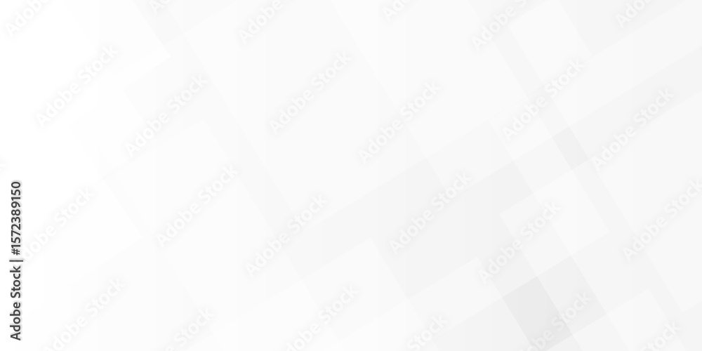 Poster white and gray overlap triangle geometric technology pattern. minimal rectangle randomly arranged wh