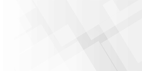 White and gray overlap triangle geometric technology pattern. minimal rectangle randomly arranged...