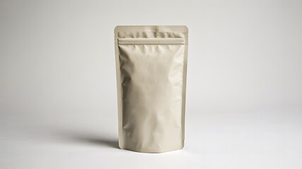 Blank stand up pouch packaging bag on white background for product mockup and branding
