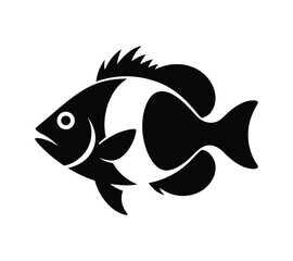 Obraz premium Tropical Fish Vector Icon Set, Illustrations for Aquarium Logos