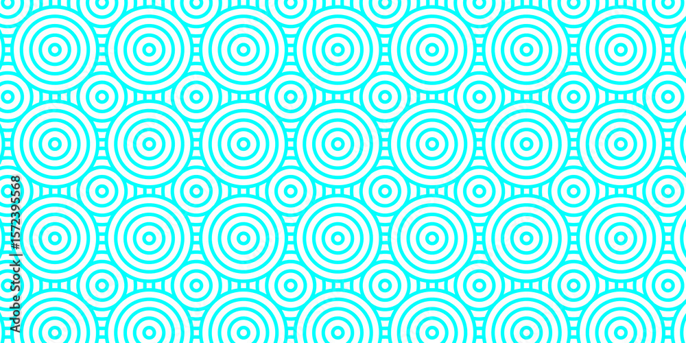 Poster minimal overlapping pattern geometric diamond geometric waves spiral abstract circle wave line. blue