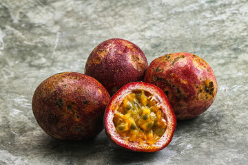 Tropical exotic Maracuya Passion fruit