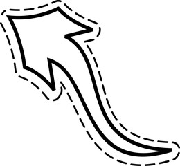 Thin To Thick Arrows Outline