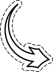 Thin To Thick Arrows Outline