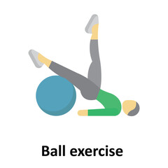 Ball exercise Vector Icon which can easily modify or edit