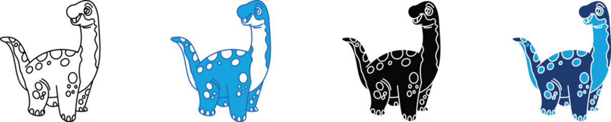 Dinosaur  multi - style icon 