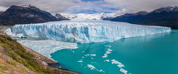 Perito Moreno Glacier at Los Glaciares National Park N.P. (Argentina) - panoramic view