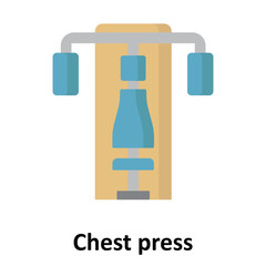 Chest press Vector Icon which can easily modify or edit