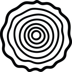 Fototapeta premium black and white spiral vector illustration transparent background