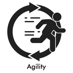 Agility Icon - Glyph Style