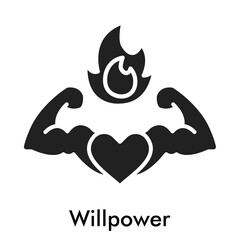 Willpower Icon - Glyph Style