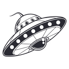 Flying Saucer Spaceship With Lights alien extraterrestrial