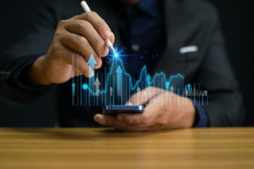 Business analysts analyze financial and digital technology investment strategies to drive business growth and increase economic efficiency in today's rapidly changing market.