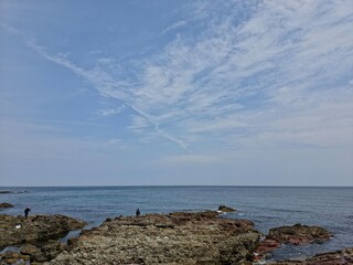 Blue sky, blue sea, beautiful natural landscape background, Yeongdeok, South Korea - 푸른 하늘, 푸른 바다, 아름다운 자연 풍경 배경, 영덕, 한국