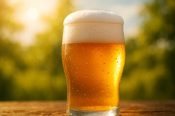 夏の屋外での冷えたビール｜Chilled Beer Outdoors in Summer