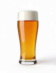 glass of beer isolated on white background