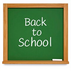 Obraz premium Back to School Chalkboard Announcement