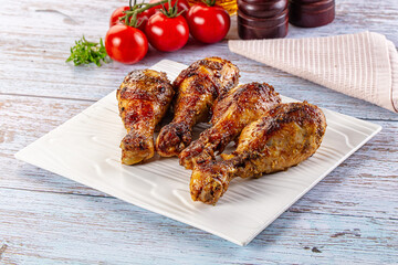 Baked chicken drumsticks with spices