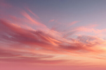 Obraz premium photorealistic ultraminimalist image of sky at sunset perfect for modern website background