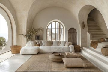 Contemporary Living Room with Soft and Natural Materials