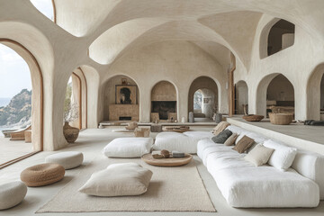 Balanced Gray and White Interior with Ceramic Accents