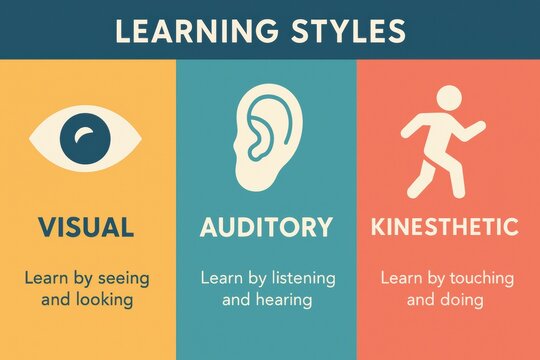 Understanding Different Learning Styles Through Visual, Auditory, and Kinesthetic Approaches for Effective Education Strategies