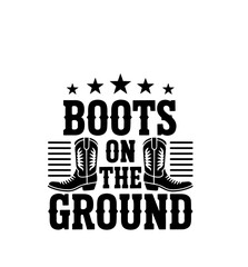 boots on the ground svg