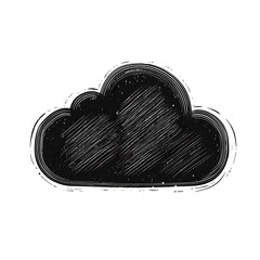 A vibrant 3D heart-shaped cloud icon symbolizes love and computing, ideal for web and valentine's day designs