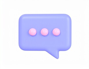 message 3d rendering isolated on white background cartoon plastic style icon