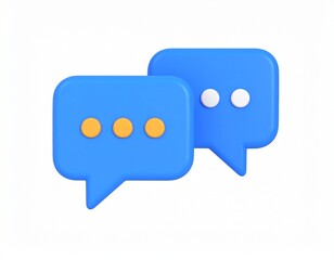message 3d rendering isolated on white background cartoon plastic style icon