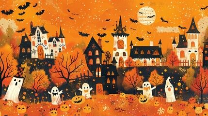 Free halloween background wallpaper page illustration