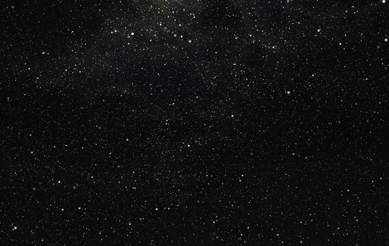 Space star shape sky night background, black starry cosmos abstract pattern dark blue science, textile cosmic galaxy astronomy decoration fantasy wallpaper landscape.