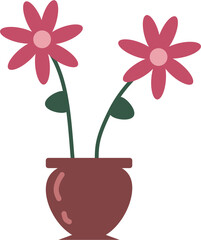 pink flower in a vase