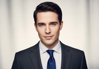 clean and modern business portrait of a professional man

