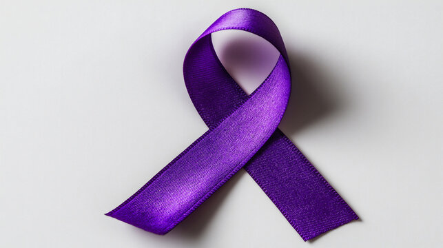 Purple Awareness Ribbon for Causes and Support