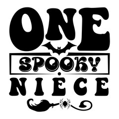 One spooky niece SVG Design
